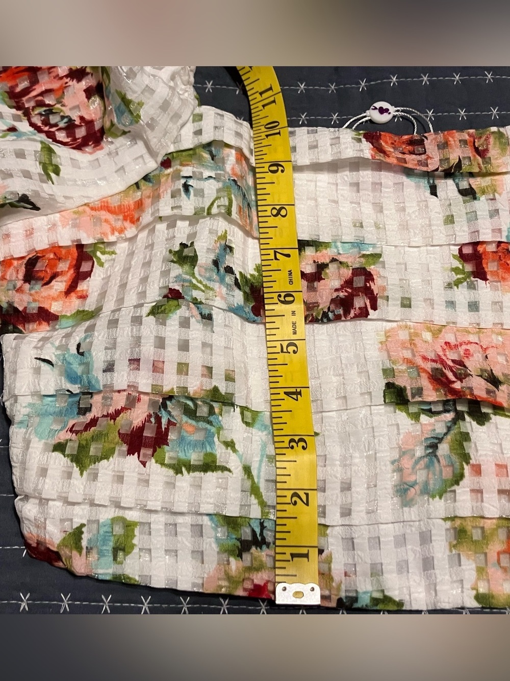 BuddyLove Scottish Rose check puff sleeve top and skirt set - Picture 9 of 12